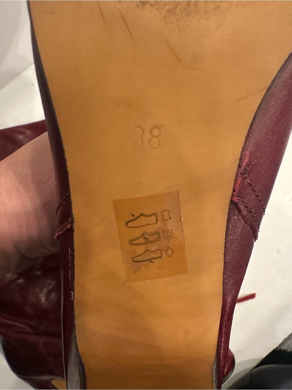 Aldo Burgundy Slouch Mid-Calf Leather Boots - Picture 5 of 6
